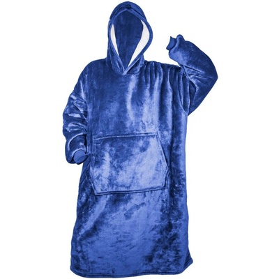 HomeLife Televízna mikina s kapucňou HOODIE modrá