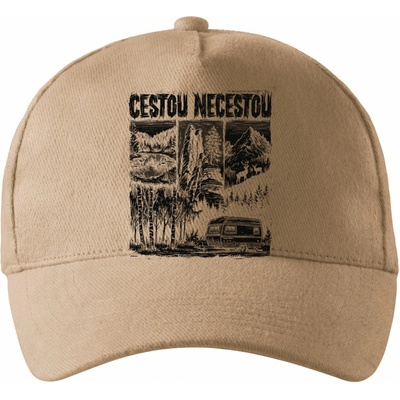 Kšiltovka Cestou necestou, V1, černý tisk 5P – Hledejceny.cz