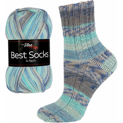 Vlna-hep Příze Best socks 4-fach - ponožková - vlna Best socks: 7302