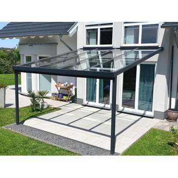 Gutta Premium hliníková pergola 4102x3060mm bílá VSG sklo 10 mm