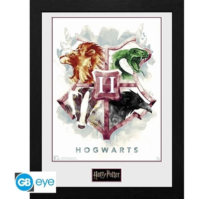 GBEye HARRY POTTER - Framed print "Hogwarts Water Colour" (30x40) (GBEYE-PFC3034)