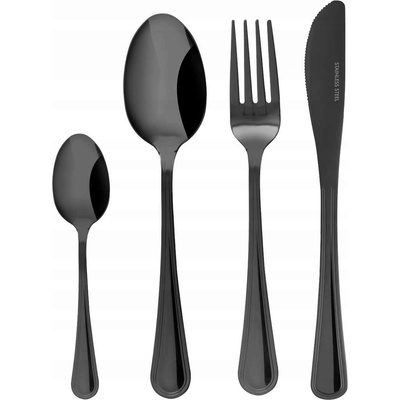 Kulig SADA PŘÍBORŮ PRO 6 OSOB LUCE BLACK 24-ks