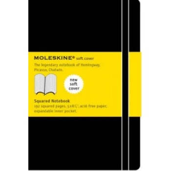 Moleskine srl Moleskine Soft Large Squared Notebook Black | Moleskine