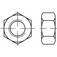 TOOLCRAFT TO-5416584 šesťhranné matice M33 ocel glavanizované zinkom 10 ks