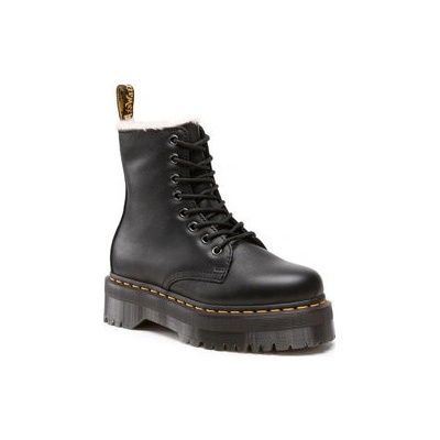 Dr. Martens dětské kozačky z přírodní kůže černá