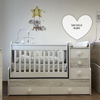 Дейзи Н Бебешка кошара Лейди антик+бял