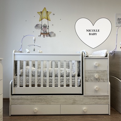 Дейзи Н Бебешка кошара Лейди антик+бял