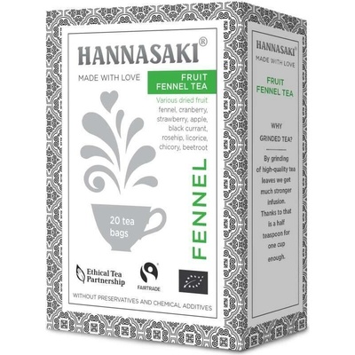 Hannasaki Fruit Fennel Tea BIO porcovaný čaj 20 sáčků