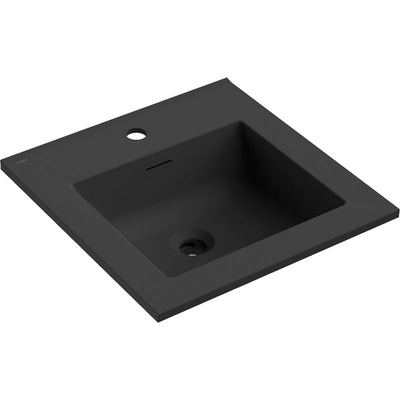Mexen Otis вградена в плот мивка 46 x 46, 5 см, черен мат - 25184571 (25184571)