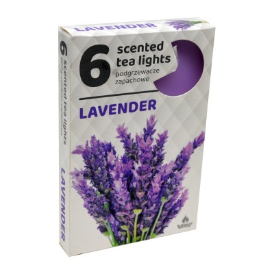 Admit Tea Lights Lavender 6 ks