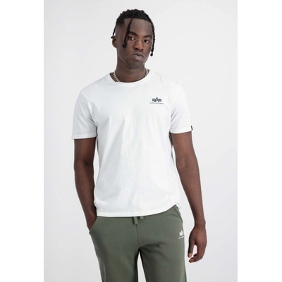 Alpha Industries Basic Small Logo bílé