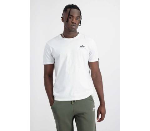 Alpha Industries Basic Small Logo bílé