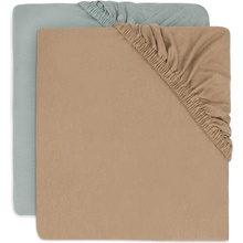 JOLLEIN Prostěradlo napínací 2 ks Sea Green 60x120
