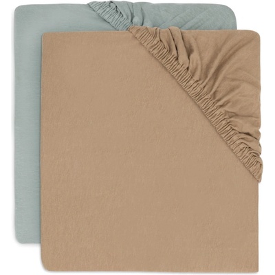 JOLLEIN Prostěradlo napínací 2 ks Sea Green 60x120