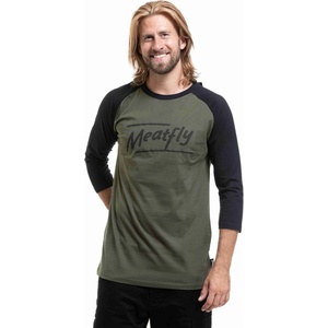 Meatfly мъжка тениска Kennedy Raglan Olive Black Meatfly | Cheren | МЪЖЕ | S