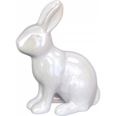 Dommio Zajac keramický biely 13 cm