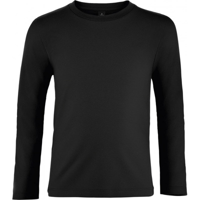 Sols dětské tričko s dlouhým rukávem Imperial LSL kids 02947309 Deep black 04A