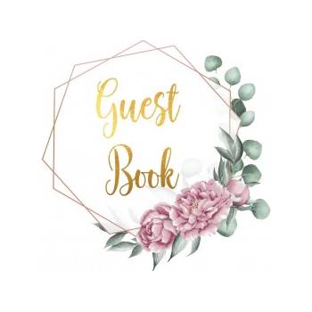 Guest Book for visitors and guests to sign at a party, wedding, baby or bridal shower