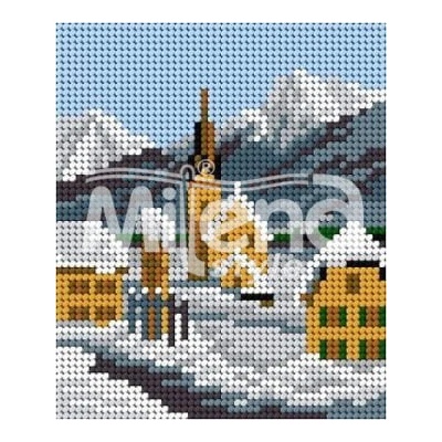 Milena Style Зима в планината - гоблен със схема
