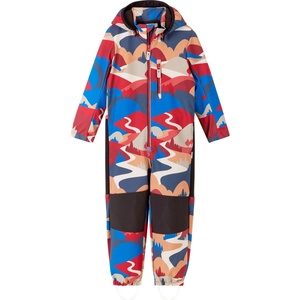 Reima Детски софтшел гащеризони Reima Kid's Nurmes Softshell Overall Print Overall - Cranberry - размер 128 (EU) (703-7603-0117)