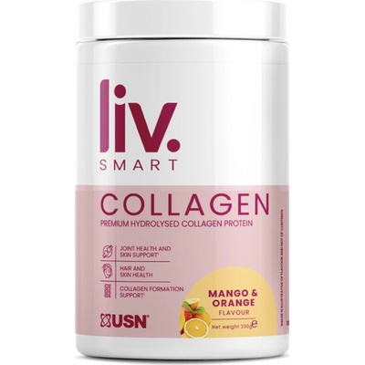 USN LivSMART Collagen mango a pomeranč 330 g