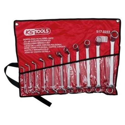 KS Tools Sada dvouočkových klíčů 517.0222