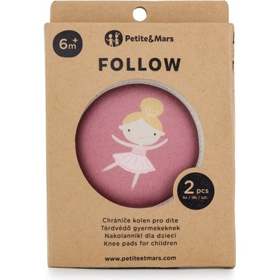 Petite&Mars Chrániče kolen elastické na lezení Follow Dusty Rose – Hledejceny.cz