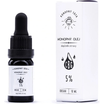Konopný Táta CBG Konopný olej 5% 10 ml