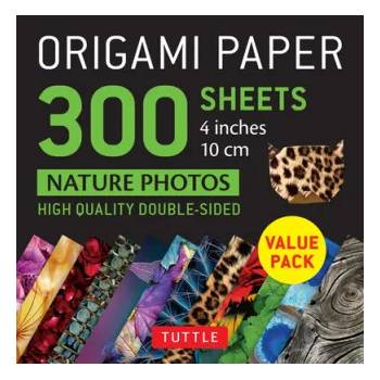 Tuttle Publishing Origami Paper 300 sheets Nature Photo Patterns 4" (10 cm) | Tuttle Publishing
