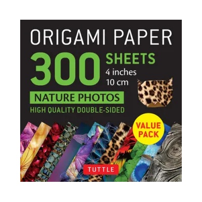 Tuttle Publishing Origami Paper 300 sheets Nature Photo Patterns 4" (10 cm) | Tuttle Publishing