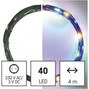 EMOS Lighting D3AM01 LED vianočná nano reťaz zelená 4 m vonkajšia aj vnútorná multicolor časovač