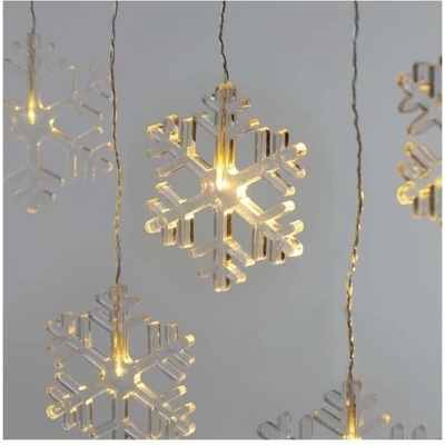 Emos DCGW06 8 LED girlanda snehové vločky 84 cm vonkajšie aj vnútorné teplá biela