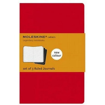 Moleskine Ruled Cahier Xl - Red Cover