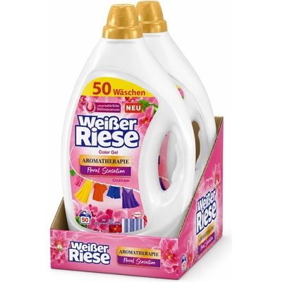 Weisser Riese Color prací gel Aromatherapie Floral Sensation Orchidej 2 x 50 PD