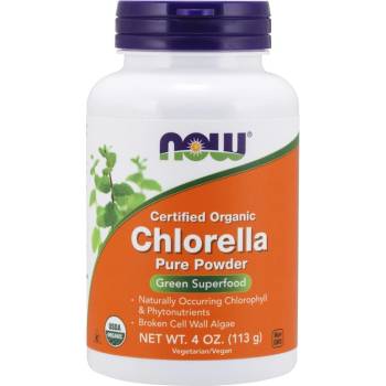 NOW NOW Chlorella Organic Powder, 113 Grams
