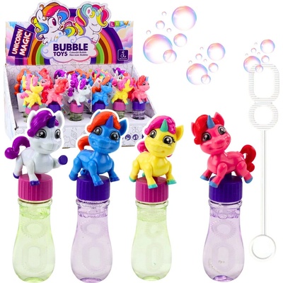 Bublifuk Jednorožec s pohyblivou figúrkou 14cm