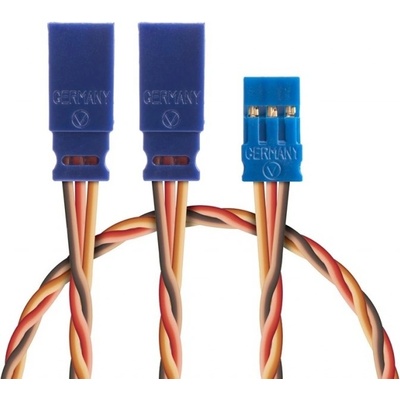 BLUE LINE SILIKON Y-kabel 300mm JR 0,35qmm kroucený silikonkabel 1 ks