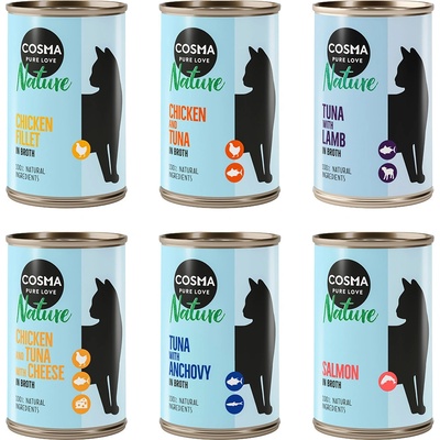 Cosma Nature mix II 6 druhov 6 x 140 g