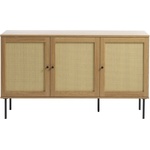 Unique Furniture Нисък скрин от декор от дъб в естествен цвят 140x80 cm Pensacola - Unique Furniture (43214023)