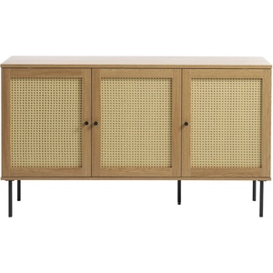 Unique Furniture Нисък скрин от декор от дъб в естествен цвят 140x80 cm Pensacola - Unique Furniture (43214023)