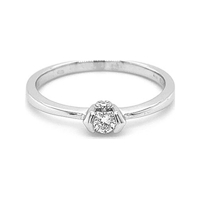 Beny Jewellery zlatý zásnubní s Diamantem 2010181
