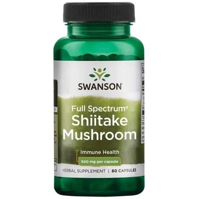 Swanson Full Spectrum Shiitake Mushroom, 500 mg, 60 капсули, Swanson