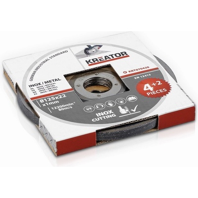 Rezný kotúč Kreator KRT070420 125 x 1mm, 6ks