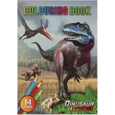 Moxy Книжка за оцветяване Динозаври, А4, 64 страници (5525100189)