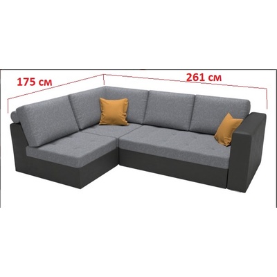 Kovastyle Модулен ъглов диван Luna New - модел 1, с дамаска А**