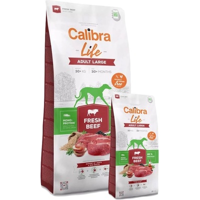 Calibra Dog Life Adult Large Fresh Beef 14, 5 kg