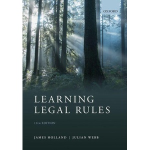 Learning Legal Rules | Holland, Webb (ISBN: 9780192849090)