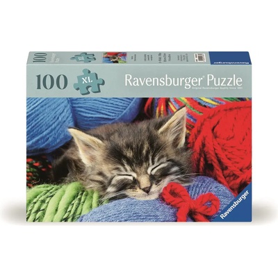 Ravensburger - Puzzle Cat in a ball 100 XXL - 100 piese
