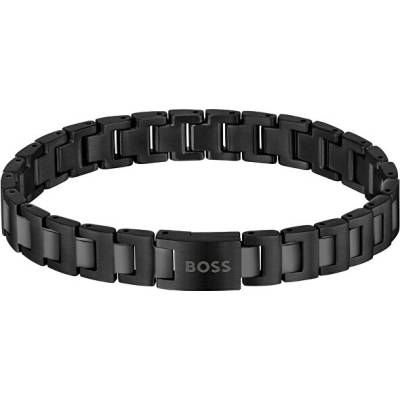 Hugo Boss Čierny pánsky náramok z ocele Candor 1580752