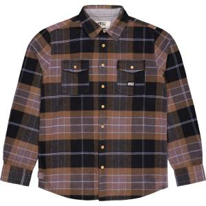 Picture Мъжка риза с копчета Picture Hillsboro Shirt - Shitake - размер XXL (033-1380-1015)